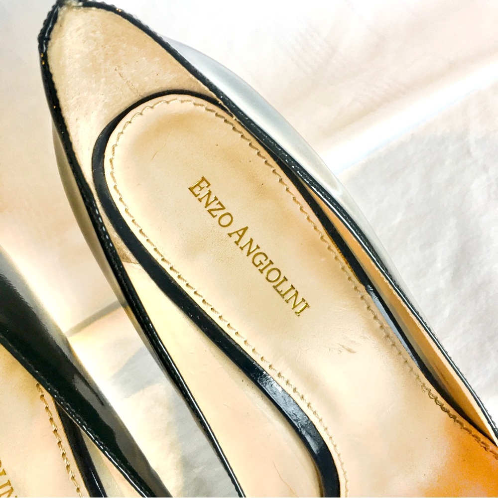 Enzo Angiolini Black Patent Leather Heel Size 8.5 - Picture 5 of 10